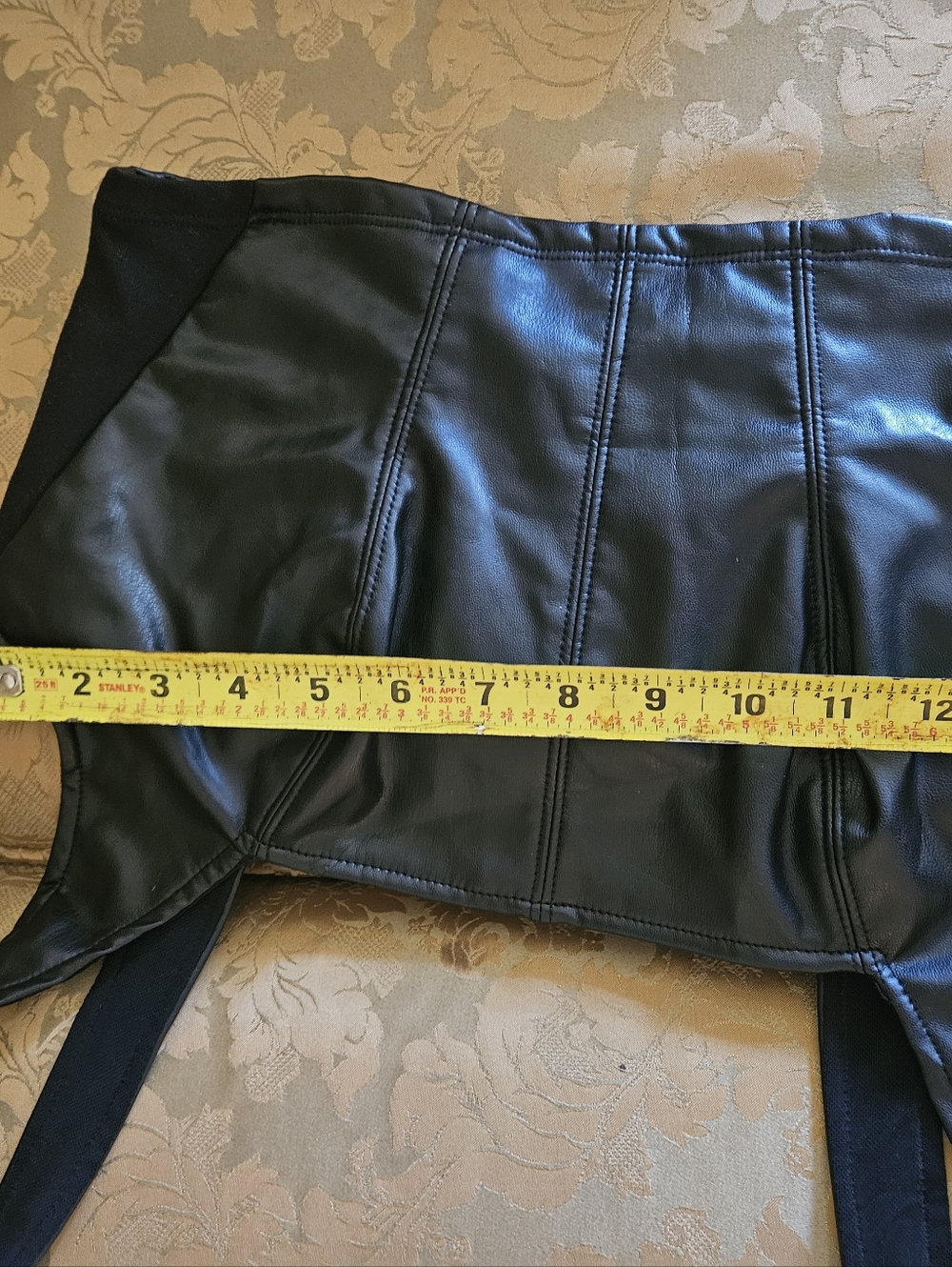 NWOT Free People Black Faux Leather Crop Tank - Picture 11 of 12